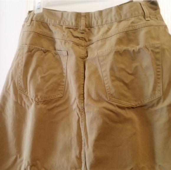 Carolina Blues Mini Skirt Women's (Junior )13Tan Denim Hi Lo Raw Hem - Picture 5 of 9